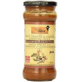 Kitchens Of India Spicy Tomato & Ginger Cooking Sauce Kashmiri Rogan Josh  Glass Jar  335 millilitre